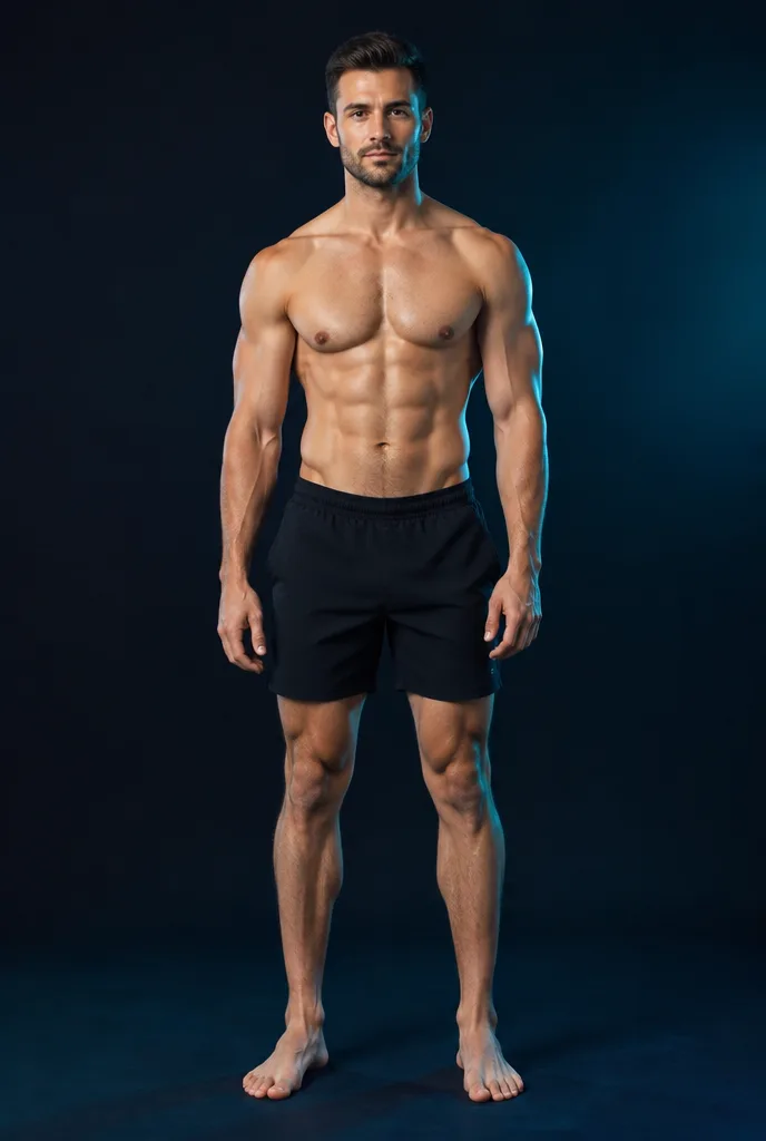 Body progress illustration, male